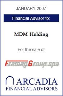 Operazione conclusa con MDM Holding