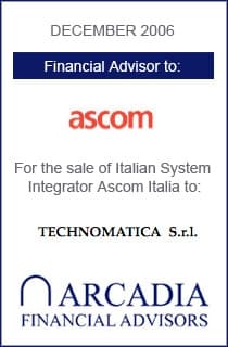 Operazione conclusa con Ascom