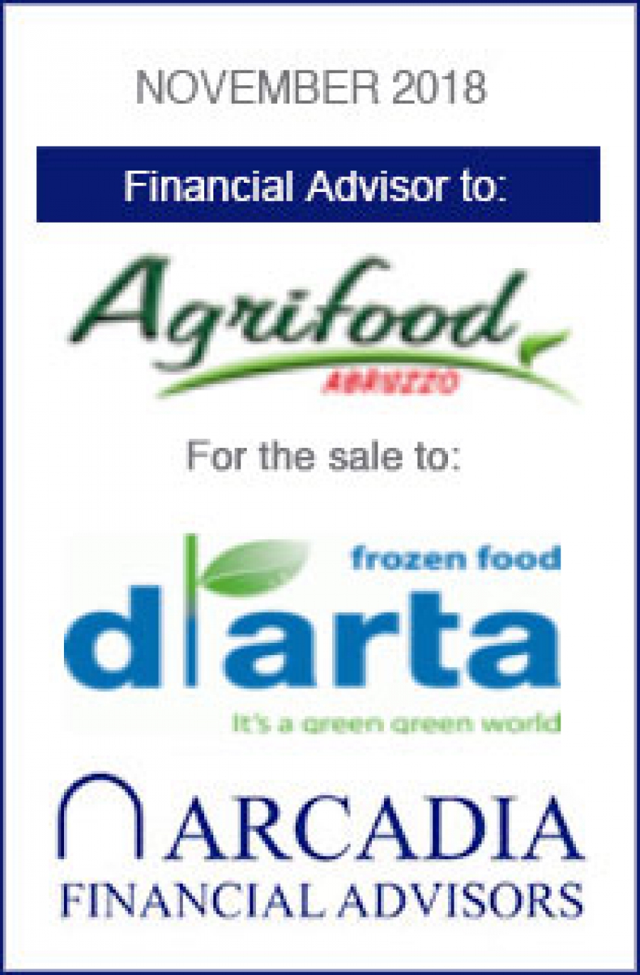 Transaction completed with Agrifood