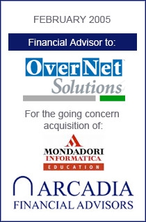 Operazione conclusa con OverNet Solutions